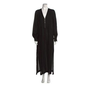 EDUN V-Neck Long Dress US Small Fit Medium As well